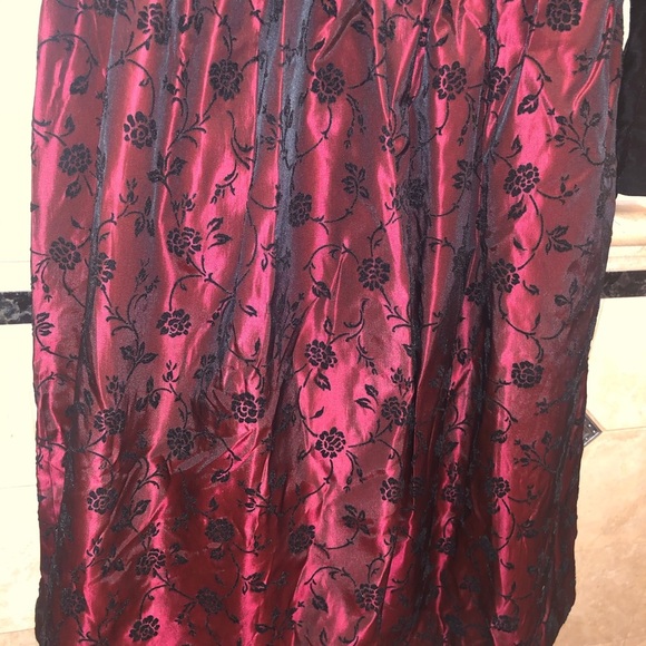 BONNIE JEAN GIRLS DRESS VINTAGE BLACK VELVET SZ 8 - Picture 4 of 9